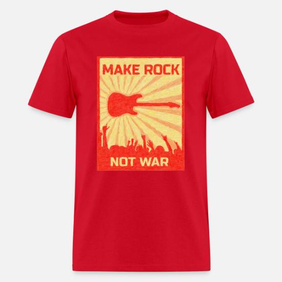 Make rock not war' Men's T-Shirt 